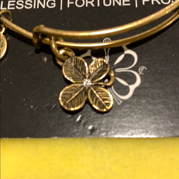Alex and Ani four leaf clover bangle - Picture 2 of 2